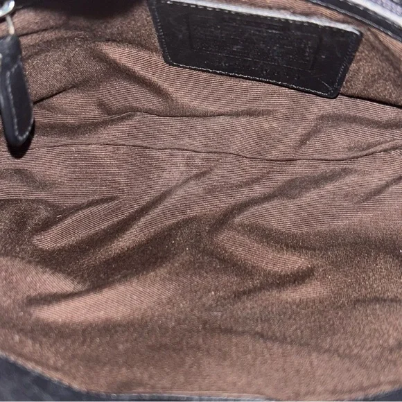 COACH Vintage Legacy Demi Small Hobo Bag - Black Leather 8319 - Picture 10 of 11